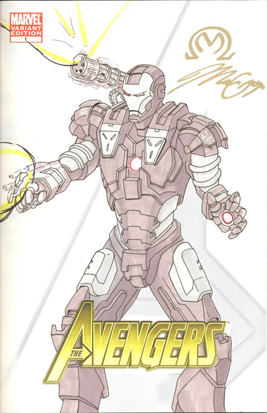 Avengers #1 cover War Machine