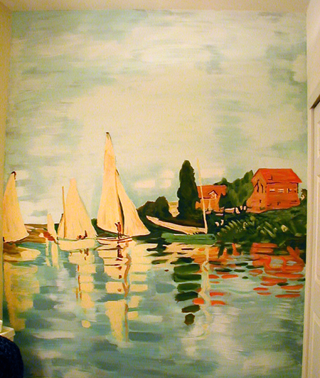 Monet Reproduction acrylic mural